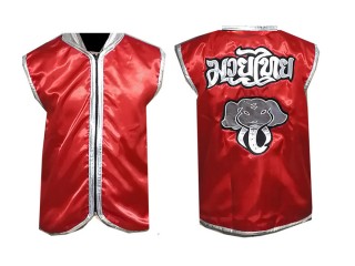 Personalizados - Kanong Chaqueta Muay Thai Cornerman : Rojo Elefante