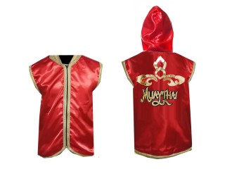 Personalizados - Kanong Sudaderas Muay Thai / Chaqueta de entrar : Rojo Lai Thai
