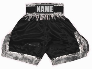 Shorts de boxeo personalizados : KNBSH-018-Negro