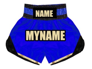 Shorts de boxeo personalizados : KNBSH-022-Azul