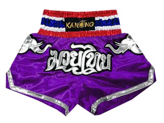 Pantalones Muay Thai Kanong  : KNS-125-Púrpura 