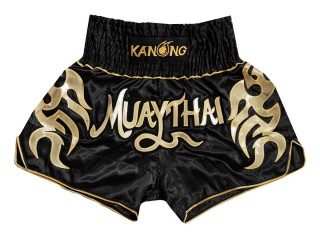 Pantalones Muay Thai Kanong  : KNS-134-Negro