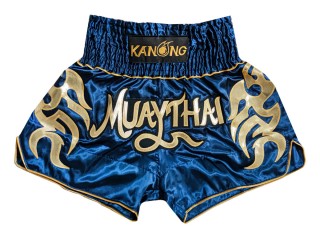 Pantalones Muay Thai Kanong  : KNS-134-Azul marino