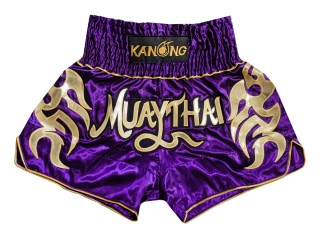 Pantalones Muay Thai Kanong  : KNS-134-Púrpura 