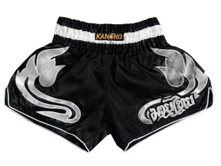 Short de  Muay Thai Retro Kanong : KNSRTO-209-Negro