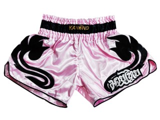 Short de  Muay Thai Retro Kanong : KNSRTO-209-Rosado