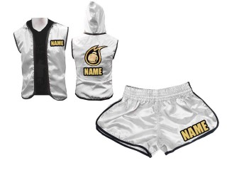 Personalizados - Kanong Sudaderas con capucha + Pantalones Boxeo Mujer : Plata