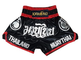 Shorts Muay Thai para niños Kanong : KNS-118-Negro-K