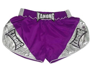 Short Boxeo Mujer Kanong : KNSRTO-201-Púrpura-Plata