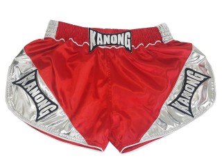 Short Boxeo Mujer Kanong : KNSRTO-201-Rojo-Plata