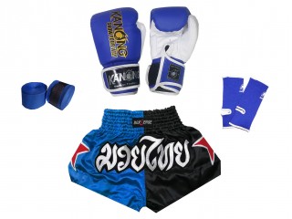 Juego completo Muay thai para Niños : Azul