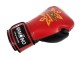 Guantes de Boxeo de Piel Kanong : KN-ThaiKick-Real-Leather-Blanco-Oro