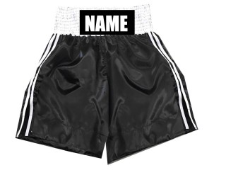 Pantalones de boxeo personalizados : KNBSH-026-Negro