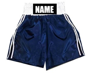 Pantalones de boxeo personalizados : KNBSH-026-Marina