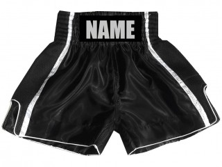 Pantalones de boxeo personalizados : KNBSH-027-Negro