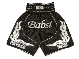 Shorts de Box Personalizados : KNBXCUST-2035-Negro