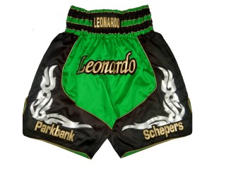 Shorts de Box Personalizados : KNBXCUST-2035-Verde-Negro