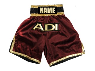 Shorts de Box Personalizados : KNBXCUST-2036-Granate