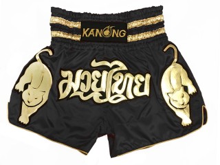 Pantalones de kick boxing Kanong  : KNS-135-Negro