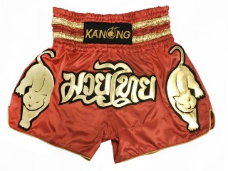 Pantalones de kick boxing Kanong  : KNS-135-Rojo
