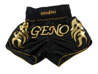 Pantalon de kick boxing Personalizados : KNSCUST-1150 Negro