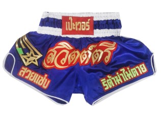 Pantalon de kick boxing Personalizados : KNSCUST-1152 Azul