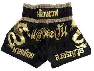 Pantalones de kick boxing Personalizados : KNSCUST-1163 Negro