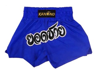 Pantalones de kick boxing Personalizados : KNSCUST-1166 Azul