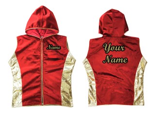 Personalizados - Kanong Sudaderas Muay Thai / Chaqueta de boxeo : Rojo/Oro