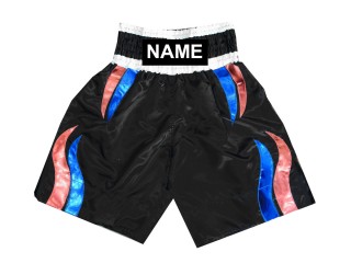 Pantalones de boxeo personalizados : KNBSH-028-Negro