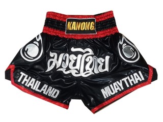 Pantalones Muay Thai mujer  : KNS-118-Negro