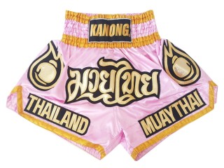 Pantalones Muay Thai Kanong para mujeres  : KNS-118-Rosado