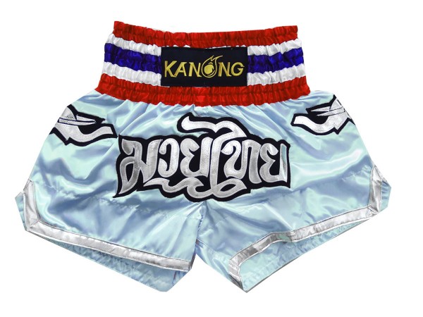 Pantalones Muay Thai Kanong  : KNS-125-azul claro