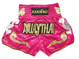 Pantalones Muay Thai Kanong  : KNS-126-Rosa oscuro