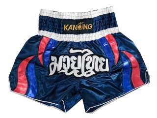 Pantalon Muay Thai Kanong  : KNS-138-Azul marino