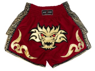 Pantalones Muay Thai Retro Boxsense : BXSRTO-026-Granate