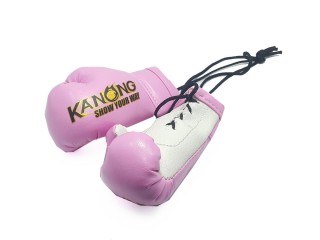 Colgando guantes de Kickboxing pequeños Kanong : Rosa claro