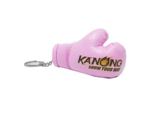 Llavero de guantes de boxeo tailandes Kanong : Rosado