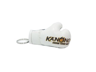Llavero de guantes de boxeo Kanong : Blanco