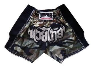 Pantalones Retro Muay Thai de Lumpinee para mujeres: LUMRTO-003-Camuflaje